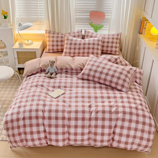 【全棉小清新四件套】田园风格全棉四件套 全棉舒适面料 活性印染AB面设计 商品图3