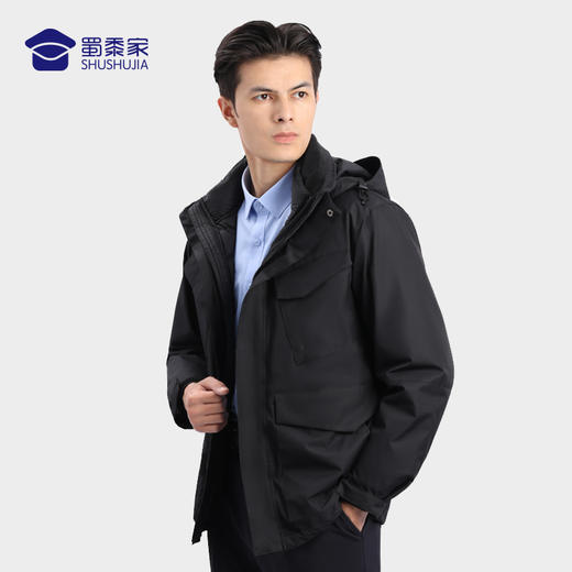 【三合一通勤羽绒风衣外套】加厚保暖羽绒服外套 春秋冬可穿羽绒风衣 商品图1