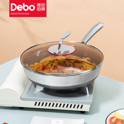 Debo德铂阿贝尼蜂窝不粘煎锅炉灶通用 商品图0