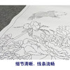【大彩图】龚雪青工笔画白描底稿《三仙戏瑶池》牡丹鲤鱼临摹勾线花鸟线稿XQ58 商品缩略图4