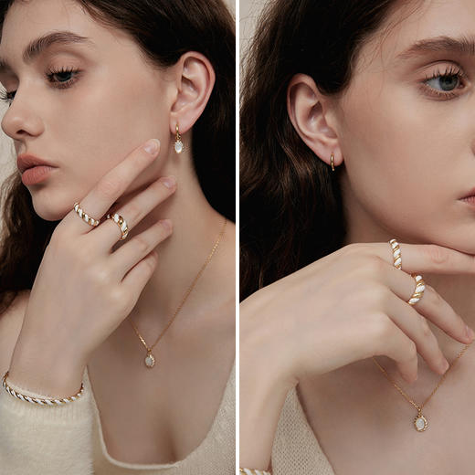 <常爸>ARSIS【纯真年代】南法月光耳坠 商品图6