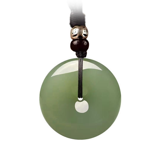 和田玉平安扣天然玉石吊坠 商品图4