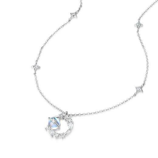 KADER卡蒂罗 冥王星与卡戎项链 S925银轻奢时尚小众设计 精致闪耀浪漫梦幻百搭款礼物 女款 商品图1