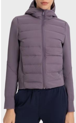 哈瓦塔超轻羽绒运动瑜伽外套H320170 商品图12