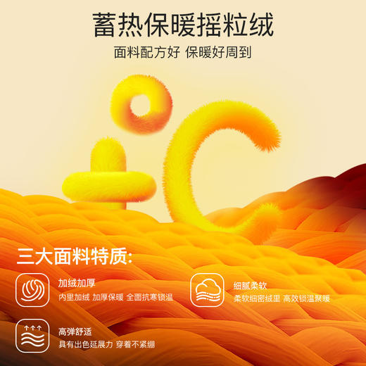 秋冬【蓄热保暖摇粒绒套装】加厚羊绒羔 保暖内衣套装情侣 加厚秋衣秋裤 一体摇粒绒套装 商品图1