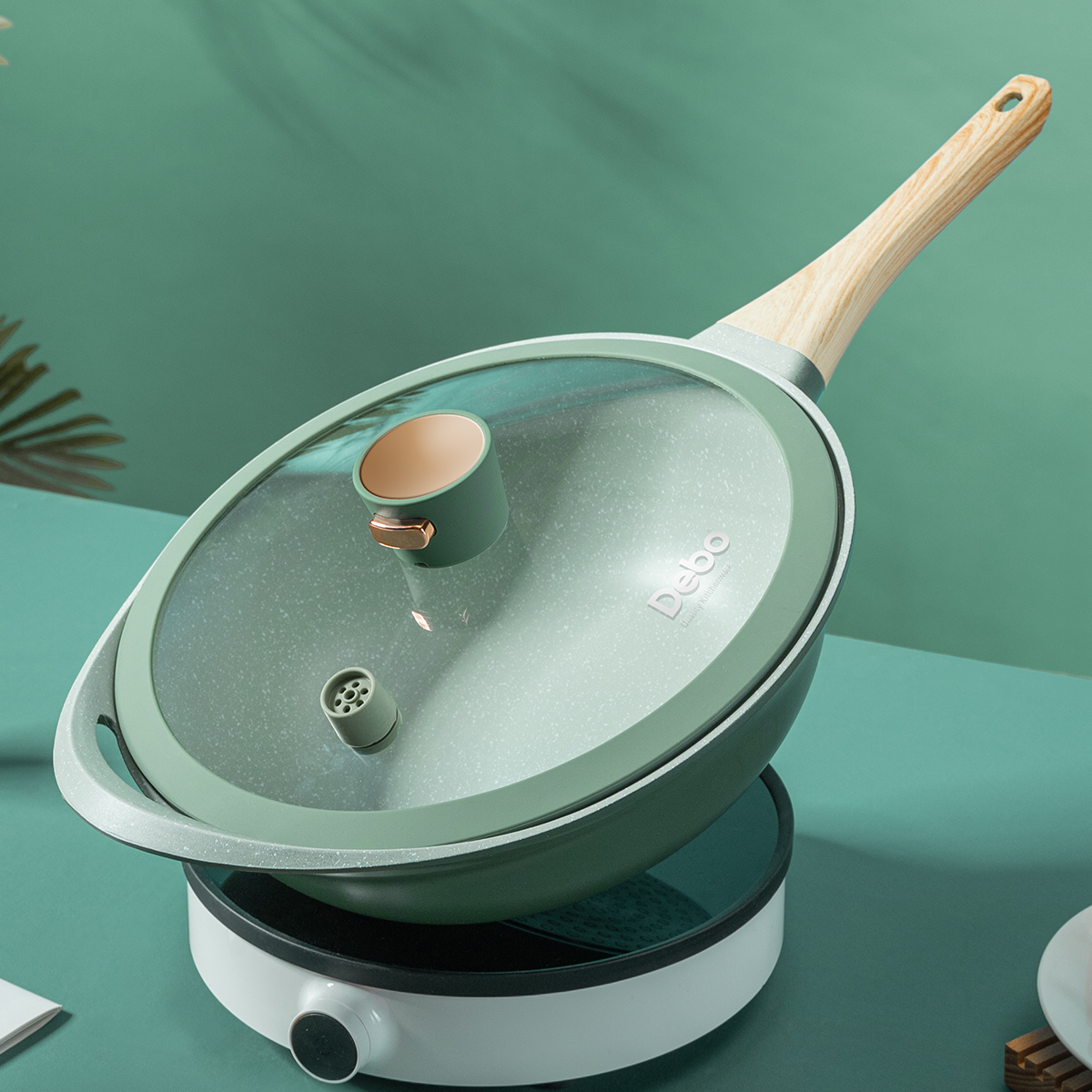 Debo德铂伊本特微压炒锅炒菜锅电磁炉燃气灶通用
