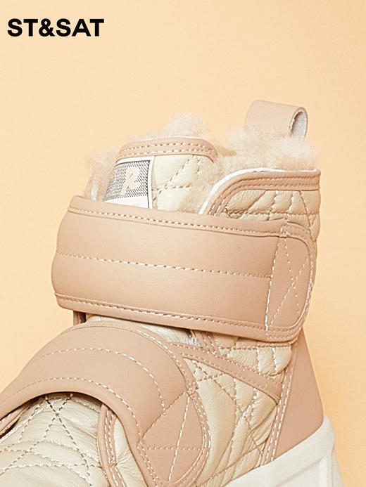 星期六潮流魔术贴保暖加绒雪地靴SS3411A632 商品图3
