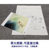 【大彩图】龚雪青工笔画白描底稿斗方小品《荷花翠鸟》临摹勾线花鸟线稿XQ24 商品缩略图1