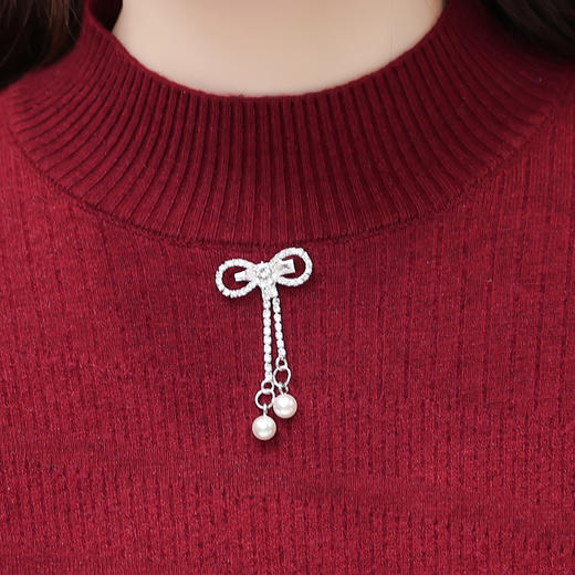 加绒保暖打底裙，时尚拼结蕾丝网纱A字裙QYM-YM-22B9121-Y 商品图3