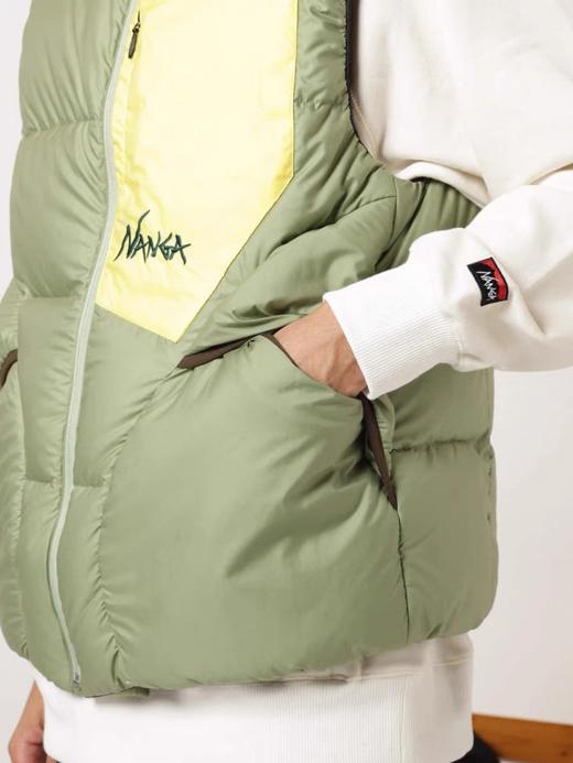 NANGA MAZENO RIDGE VEST 拼色羽绒马甲 商品图2