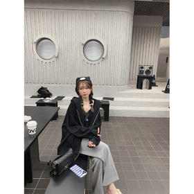 club奶茶XS码 金蘑菇菇 满分安全感 / 哪个女孩不爱大卫衣呢？连帽宽松刺绣卫衣