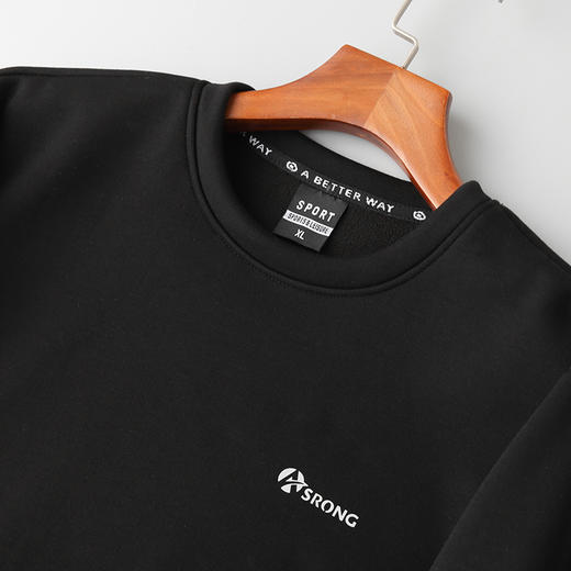 【新款DK】大依优型大码加绒卫衣长袖套头宽松加肥加大休闲运动上衣男士胖子 商品图3