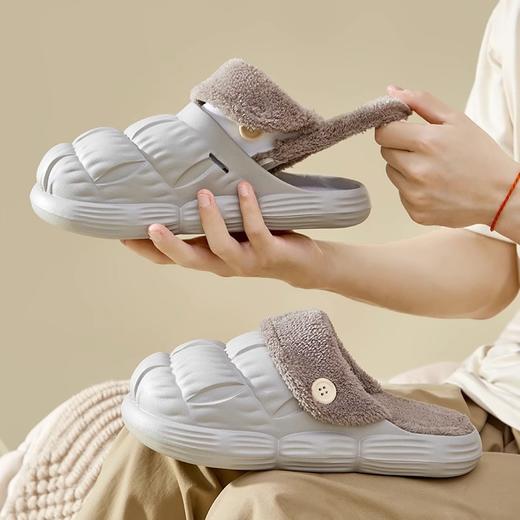 【任选2双59元】日系防水保暖防滑居家室内棉拖鞋 比一般拖鞋更柔软舒适 室内室外一双搞定！ 商品图1