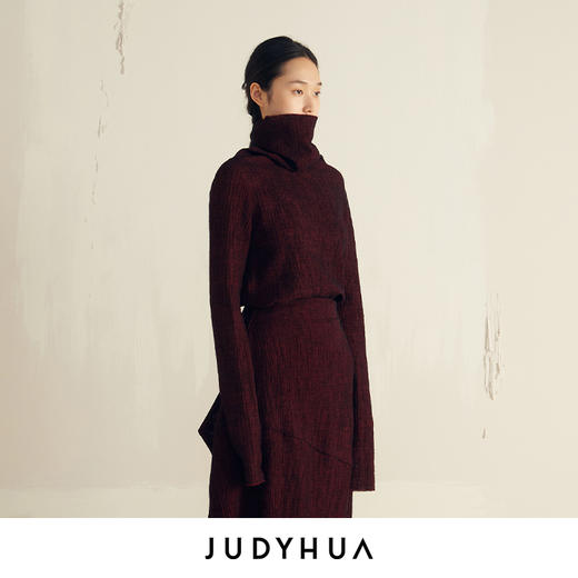 JUDYHUA 肌理羊毛极简上衣 商品图1