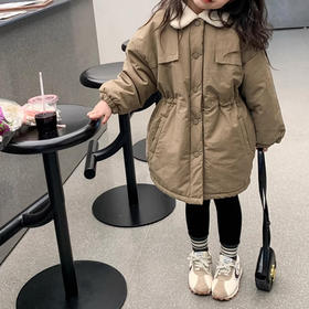 裁缝学苑TX30女童夹棉加绒派克服中长款外套纸样儿童棉衣版型