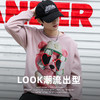 潮酷时尚卫衣男ins潮流狗狗印花秋冬加绒情侣款宽松圆领卫衣上衣SZ2743 商品缩略图5