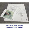 【大彩图】龚雪青工笔画白描底稿斗方小品《荷花翠鸟》临摹勾线花鸟线稿XQ23 商品缩略图1