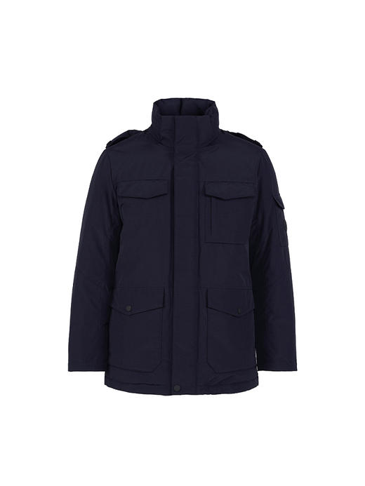 callisto深蓝色鸭绒立领连帽羽绒夹克 FSFED301X 商品图3