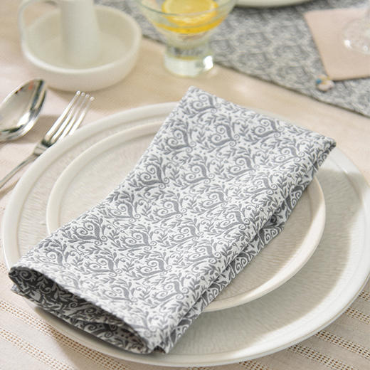 心形花束系列餐巾全棉高档田园风擦杯布餐巾 商品图2