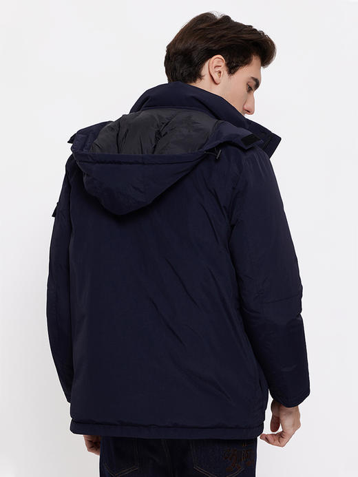 callisto深蓝色鸭绒立领连帽羽绒夹克 FSFED301X 商品图2