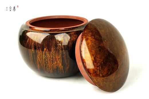 三希堂  流霞系列  流金大漆茶罐 商品图2