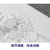 【大彩图】龚雪青工笔画白描底稿《独愁不惜花》荷花临摹勾线花鸟线稿XQ48 商品缩略图4