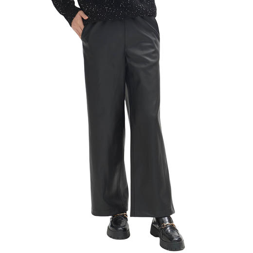 【M1】臣禾 【蛋白皮裤】环保皮佰搭显瘦休闲裤9234060190【金猪甄选】 商品图10