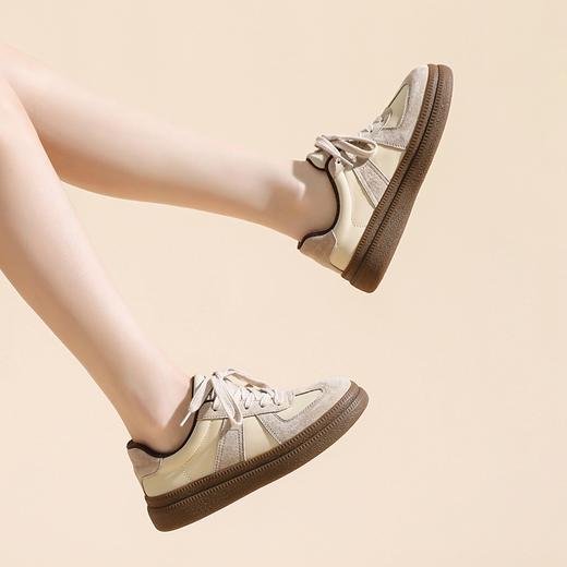 ZHR复古德训鞋女2023秋冬新款时尚百搭运动休闲鞋厚底板鞋女 商品图7