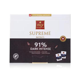 瑞士frey飞瑞尔尊享迷你小排块91%黑巧克力42g