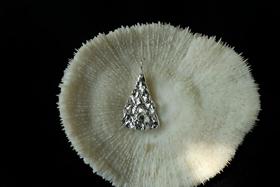 CHEZ BOQUE 冬日童话系列原创手工925银织物肌理吊坠《玉米片》