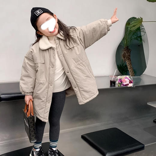 裁缝学苑TX30女童夹棉加绒派克服中长款外套纸样儿童棉衣版型 商品图3