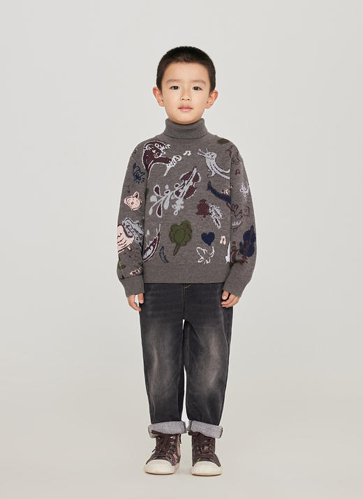 jnby  23年冬款  长袖套头毛衫 1NB310900 商品图8