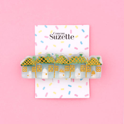 北京仓｜Coucou Suzette-SNOWY TOWN-雪房子 发夹［法国设计师］ 商品图5