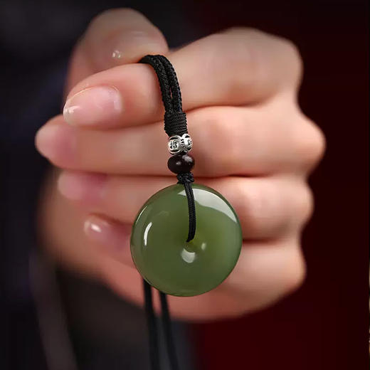 和田玉平安扣天然玉石吊坠 商品图2