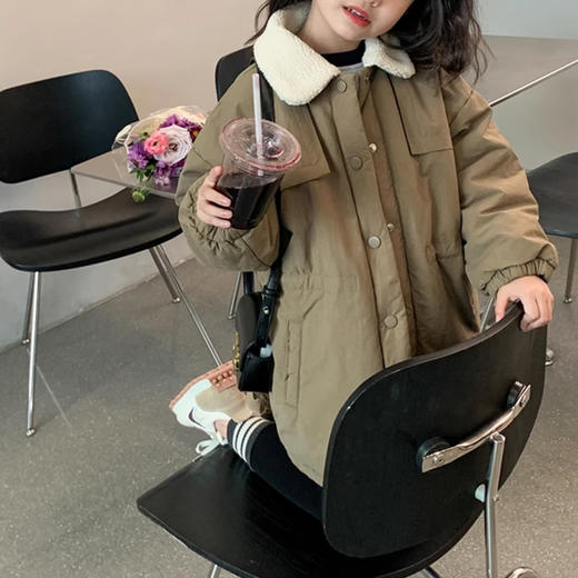 裁缝学苑TX30女童夹棉加绒派克服中长款外套纸样儿童棉衣版型 商品图2