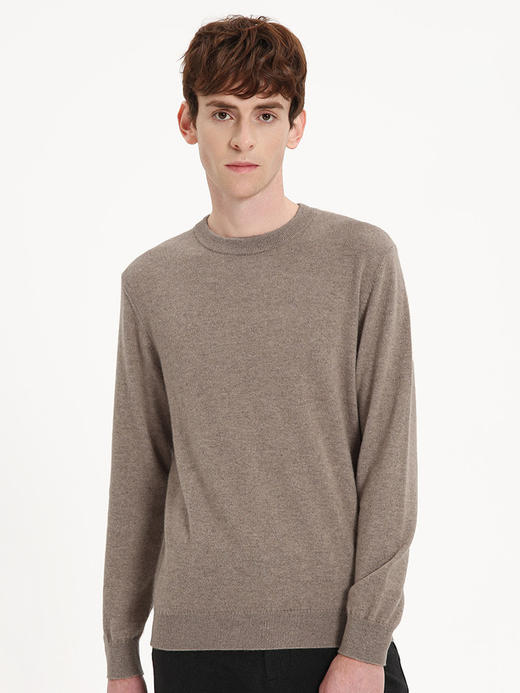 callisto卡其色全山羊绒针织衫 FSKNW096C 商品图0