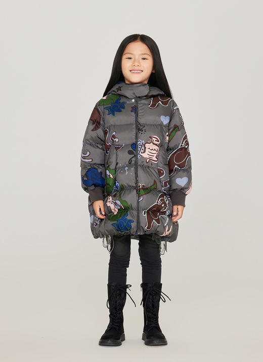 jnby   23年冬款  中长款羽绒服  1NBC12690 商品图5