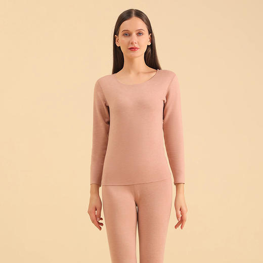 秋冬【5A羊毛蚕丝打底衫套装】新款羊毛蚕丝 保暖内衣 情侣套装 男士秋衣秋裤 女士打底衫 商品图12