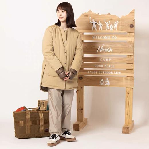 NANGA TAKIBI RIPSTOP INNER DOWN 女款阻燃无领开衫长款羽绒服 商品图2