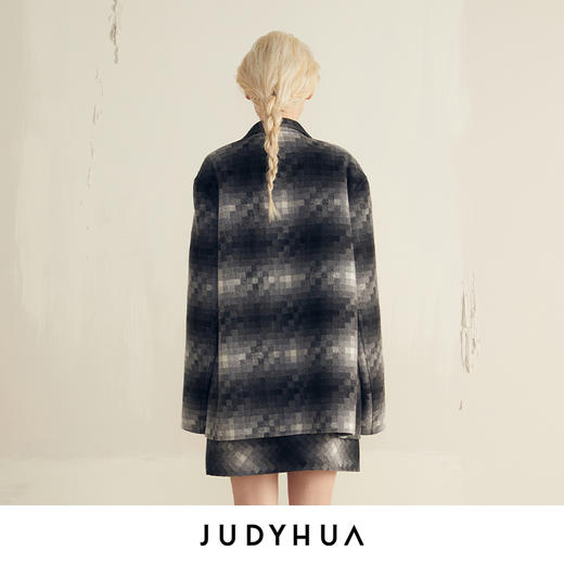 JUDYHUA 色块晕染双面尼外套 商品图2