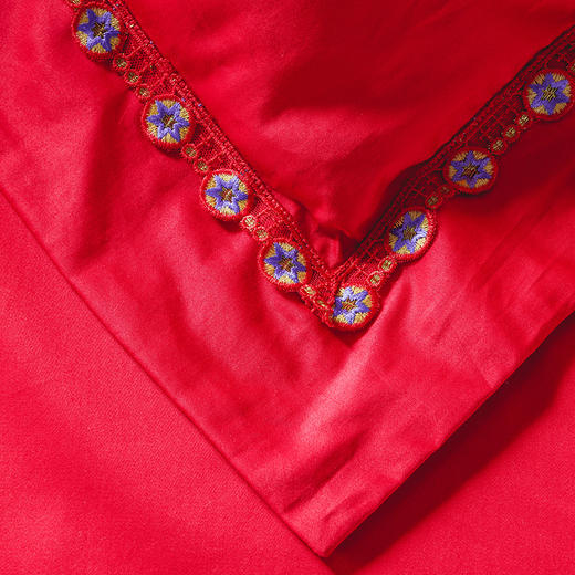 多喜爱 喜玫瑰婚庆床上用品四件套 鸿运当头cs 商品图4