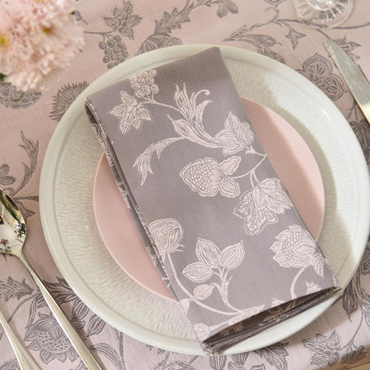 复古花卉水果提花餐巾全棉高档田园风擦杯布餐巾 商品图0