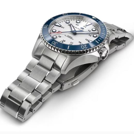 汉米尔顿 Hamilton 卡其海军水肺自动机械腕表 蓝圈白盘43mm H82505150 商品图1