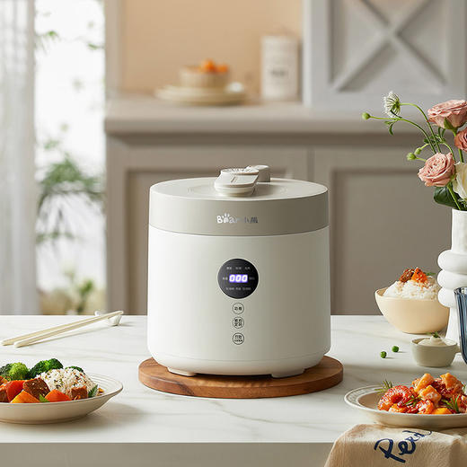【小程序】小熊(Bear)电压力锅 小型一人食电压锅焖煮开盖收汁家用预约智能调压电饭煲汤锅火锅迷你2.5L高压锅YLB-C25R5 商品图3
