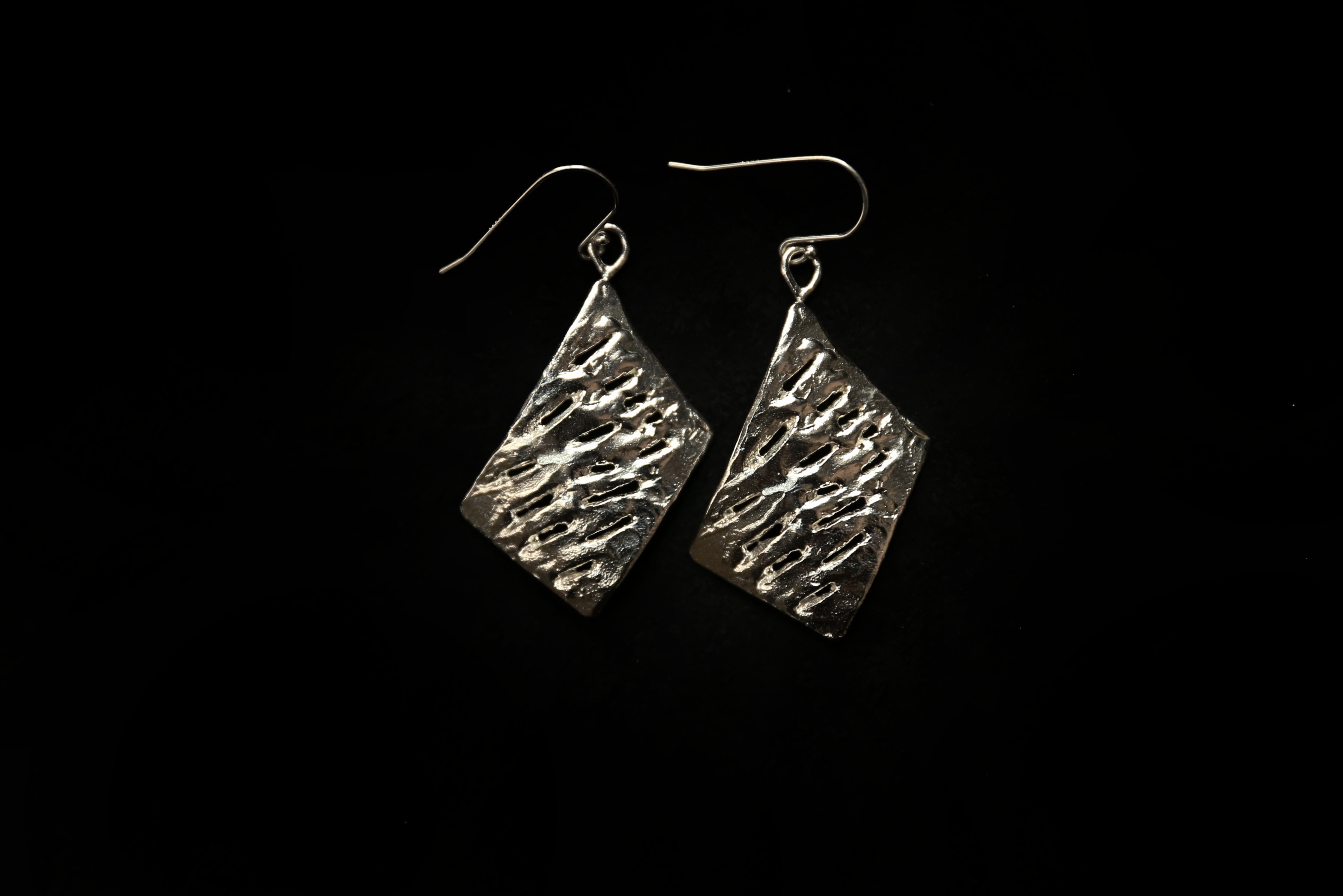 CHEZ BOQUE 印象系列原创手工925银抽象耳环《画室》