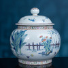 青花加彩大吉大利盖罐 商品缩略图2