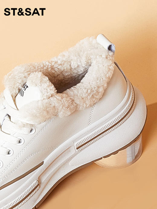 星期六保暖绒里厚底休闲板鞋SS34112456 商品图4