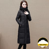 冬季长款白鸭绒羽绒服，连帽保暖过膝加绒冬装羽绒服外套QYM-JJ-MD23B117-Y 商品缩略图1