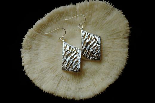 CHEZ BOQUE 印象系列原创手工925银抽象耳环《画室》 商品图1