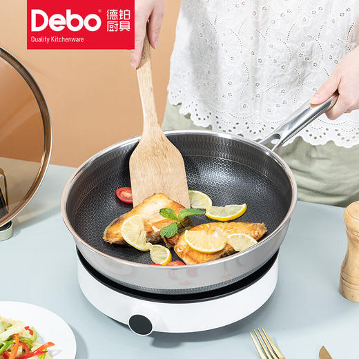 Debo德铂阿贝尼蜂窝不粘煎锅炉灶通用 商品图2